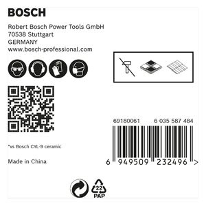 Jogo de brocas Bosch EXPERT HEX-9 Hard Ceramic 4/5/6/8/10, 5 peças
