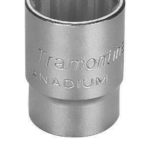 Soquete Estriado em Aço Cromo Vanádio 20 mm - Encaixe 1/2'' Tramontina PRO