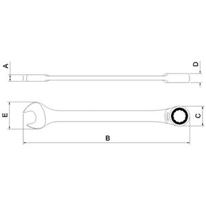 Chave Combinada com Catraca 19 mm Tramontina PRO