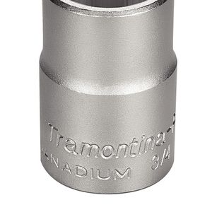 Soquete Estriado em Aço Cromo Vanádio 22 mm - Encaixe 3/4'' Tramontina PRO