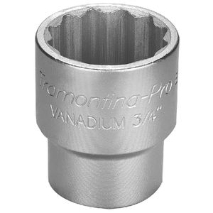 Soquete Estriado em Aço Cromo Vanádio 41 mm - Encaixe 3/4'' Tramontina PRO