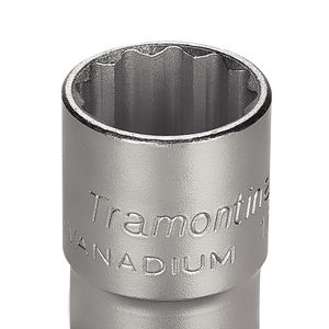 Soquete Estriado em Aço Cromo Vanádio 23 mm - Encaixe 1/2'' Tramontina PRO