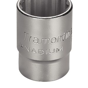 Soquete Estriado em Aço Cromo Vanádio 23 mm - Encaixe 1/2'' Tramontina PRO