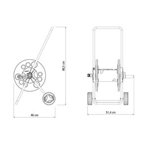 Enrolador de Mangueira com Rodinha - Tramontina 