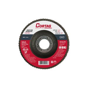 Disco de Lixa Flap Óxido de Alumínio 115mm Grana 60 62032 - Cortag