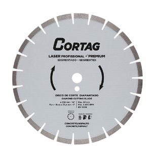 Disco Diamantado Para Concreto/Asfalto 350mm Premium - Cortag