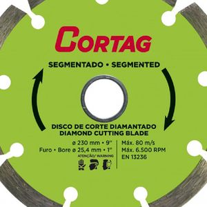 Disco Diamantado Segmentado 230mm - Cortag