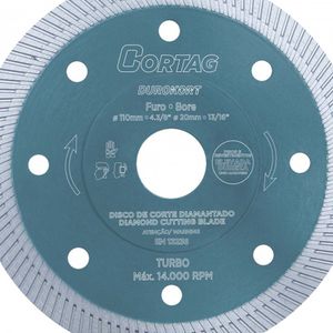 Disco Diamantado Durokort 110mm 60668 - Cortag