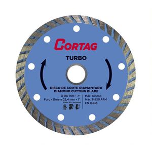 Disco Diamantado Turbo 180mm - Cortag