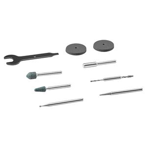 Kit De Acessórios de Micro Retífica para Vidro e Pedra 9pçs 735 - Dremel 