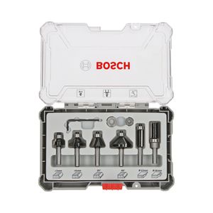 Jogo de fresas Bosch Standard encaixe de 6 mm 6 peças