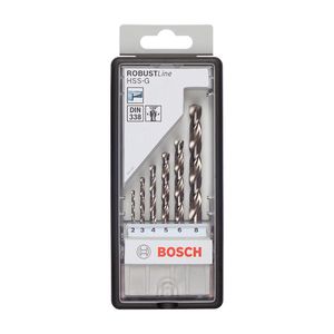 Jogo Broca para Metal Bosch HSS-G Robust Line 2-8mm 6 peças