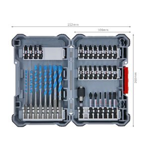 Kit Pontas/Brocas Bosch MultiConstruction Impact Control 35 Peças