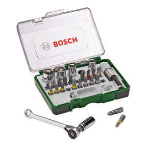 Kit de Pontas e Soquetes para parafusar Bosch com 27 Peças