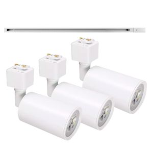 Kit Trilho Eletrificado p/ Spot Led 1M + 3 Spots 7W 6.500K Branco - Noll Led