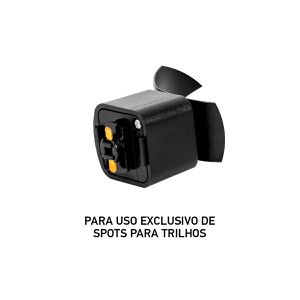 Kit Trilho Eletrificado p/ Spot Led 1M + 4 Spots 7W 3.000K Preto - Noll Led