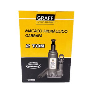 Macaco Hidraulico Garrafa (2t) 2 Toneladas 565,0001 - Graff Vantage