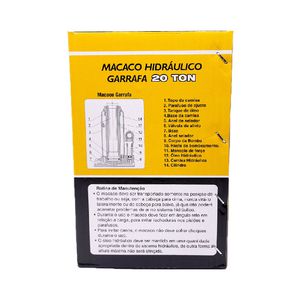 Macaco Hidraulico Garrafa (20t) 20 Toneladas 565,0008 - Graff Vantage