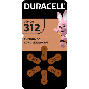 Pilha Auditiva 312 C/6 (108840) - Duracell 