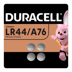 Pilha Alcalina Moeda C/4 (LR44/A76/PX76A) - Duracell 