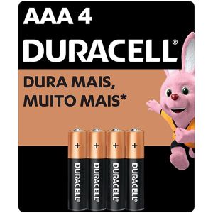 Pilha Alcalina Pequena AAA C/4 (96390) - Duracell