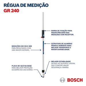 Régua de medição Bosch GR 240