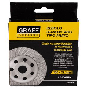 Rebolo Diamantado Tipo Prato 100X22,3mm (573,0001) - Graff Vantage