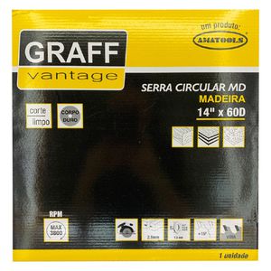 Serra Circular C/ Pastilha de Metal Duro P/ Madeira 14''60D (579,0021) - Graff Vantage 