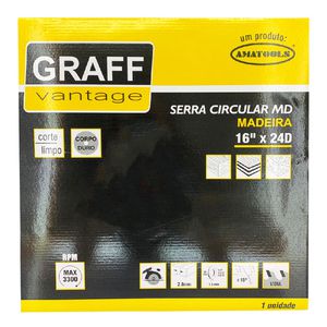 Serra Circular C/ Pastilha de Metal Duro P/ Madeira 16''24D (579,0023) - Graff Vantage 