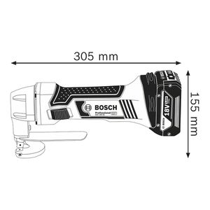 Tesoura faca a Bateria GSC 18V-16, 18V, sem Bateria e sem Carregador Bosch 