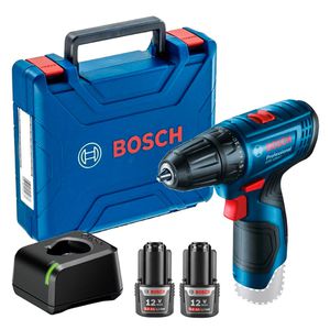 Parafusadeira Furadeira Bosch GSR 120-LI 12V 2 Baterias e maleta