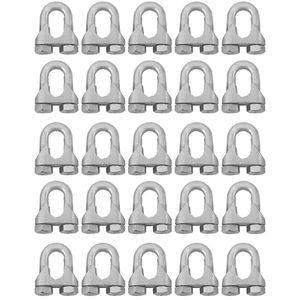 Kit Clips Grampo Para Cabo de Aço 3/8" 1,0005 (Com 25 unidades) - Nord