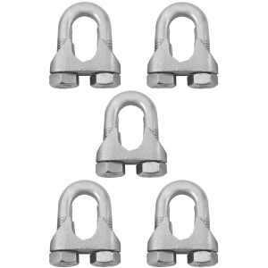 Kit Clips Grampo Para Cabo de Aço 1/2" 1,0006 (Com 5 unidades) - Nord