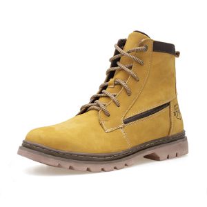 Bota Masculina Couro legitimo Coturno cano médio Roraima ROTA79 COR Milho