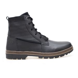 Bota de Couro legitimo Masculina Coturno cano médio Roraima ROTA79 COR Preto