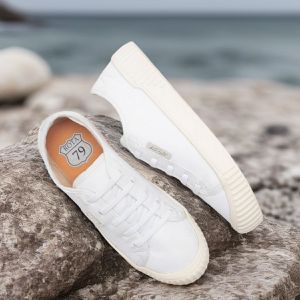 Kit Tenis Feminino Branco Bya Casual Levinho Moderno Confortavel Calce Facil Cinto elastico Versatil Pratico fashion combo estiloso ROTA79