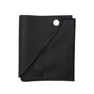 Conjunto Elegante para Homens: Carteira, Porta-Cartões e Pulseira 100% Couro COR Preto