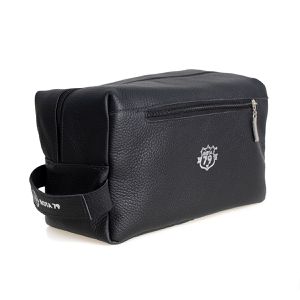  Nécessaire Bolsa de mão de Couro masculina MADRI ROTA79 cor Preta 