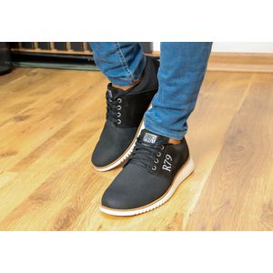 Sapato masculino couro Legítimo casual Preto Urban Class ROTA79