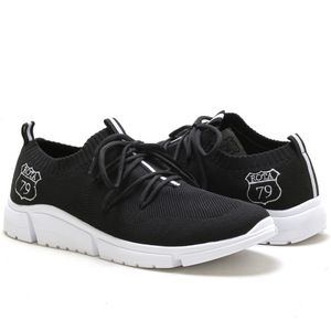 Tênis confortável Unisex Calce fácil Macio Leve Flexível Flip PRETO 