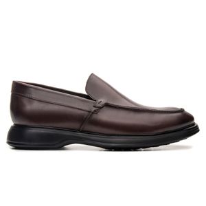 Sapato Masculino Loafer Casual Lyon em Couro Café - SAVELLI CALÇADOS