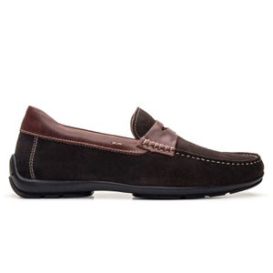 Mocassim Conforto Masculino Melbourne em Couro Caf... - SAVELLI CALÇADOS