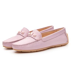 Mocassim Feminino Florença Em Couro Rosa Savelli - SAVELLI CALÇADOS