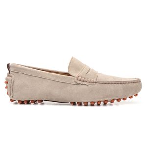 Mocassim Masculino Taurus em Couro Suede Areia Sav... - SAVELLI CALÇADOS