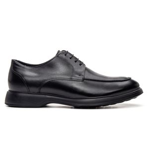 Sapato Masculino Lyon Em Couro Preto Savelli - SAVELLI CALÇADOS
