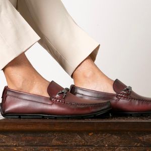 Mocassim Masculino Mallorca Em Couro Burgundy Save... - SAVELLI CALÇADOS