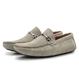 Mocassim Masculino Em Couro Cinza Savelli - SAVELLI CALÇADOS