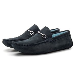 Mocassim Masculino Em Couro Marinho Savelli - SAVELLI CALÇADOS