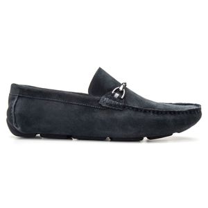 Mocassim Masculino Em Couro Marinho Savelli - SAVELLI CALÇADOS