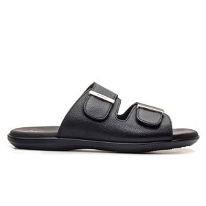 Sandália Masculina em Couro Preto Savelli - SAVELLI CALÇADOS